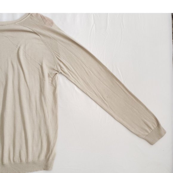 Claiborne Diamond Pattern SOFT Long Sleeve Sweater Shirt V-NECK - Picture 9 of 11